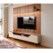 Painel Liso Prime Led 2.2 + Rack Arc 2P 2.2 - Nature / Off White