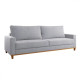 Sofá Italia  Living Linho - Cinza