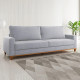 Sofá Italia  Living Linho - Cinza