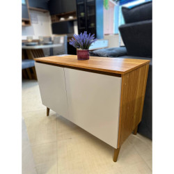 Aparador Buffet 2 Portas Retrô Union - Mel/ Off White  Aparador Buffet 2 Portas Retrô Union - Mel/ Off White