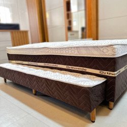 Bicama Solteiro Livina Molas c/ Auxiliar 88x188x48cm