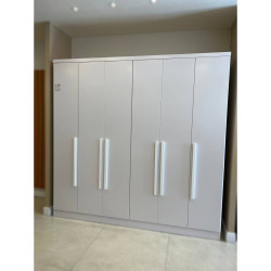 Guarda Roupa Veneza 6 Portas 4 Gavetas  Tcil Móveis - Neve Guarda Roupa Veneza 6 Portas 4 Gavetas  Tcil Móveis - Neve