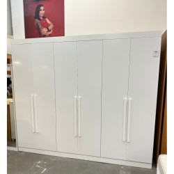 Guarda Roupa Genova Casal 6 Portas Plus - Branco 