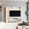 Painel Liso Plus 1.4 Ipanema C/ Cristaleira 2.2 + Nicho Tucumã 1.4 Ipanema - Off White