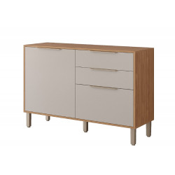 Balcão Divina 2 Gavetas e 2 Portas 120cm - Freijó/Off White