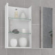 Espelheira Banheiro Jasmim 60cm - Branco 