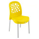 Cadeira Plastica Deluxe - Amarela