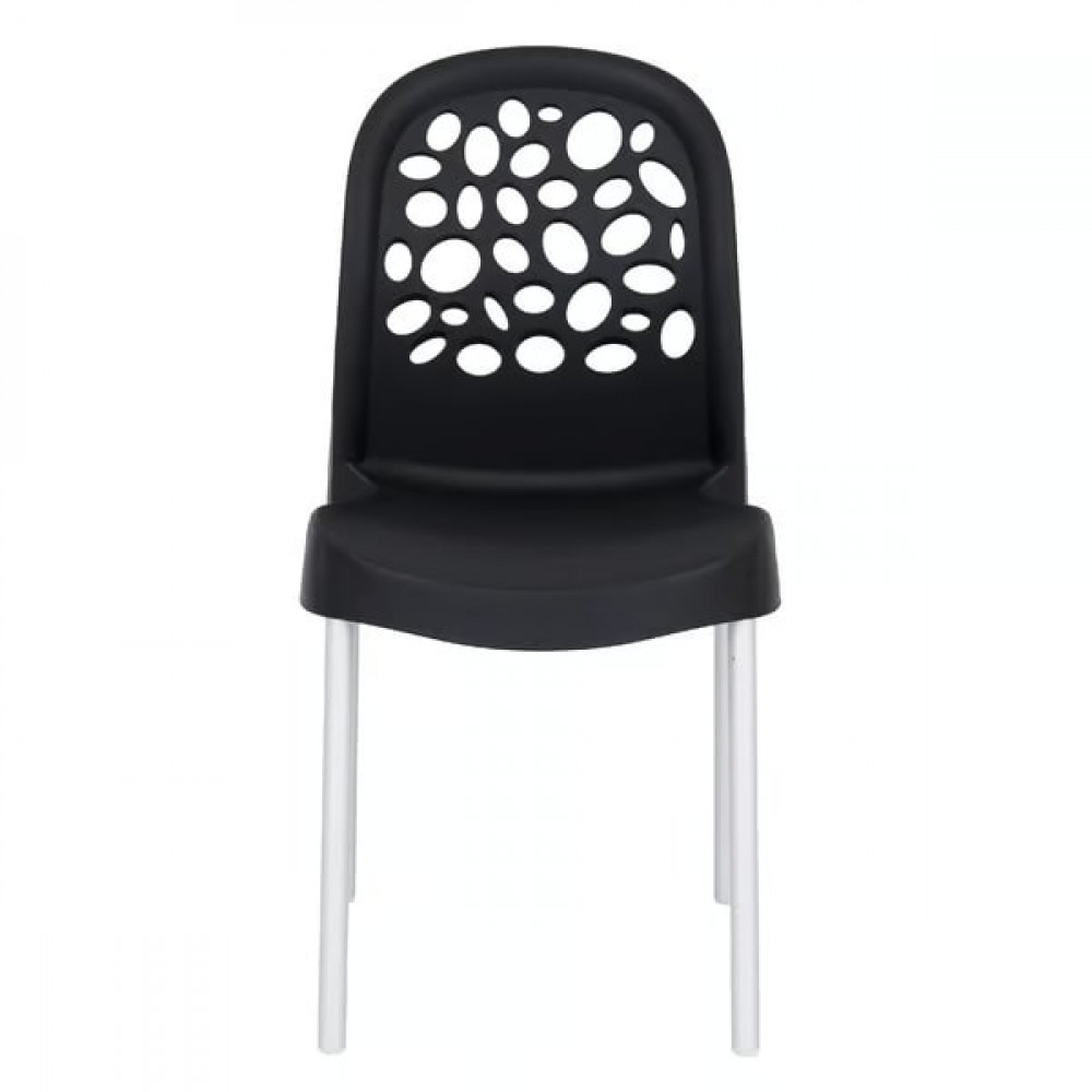 Cadeira Plastica Deluxe - Preto