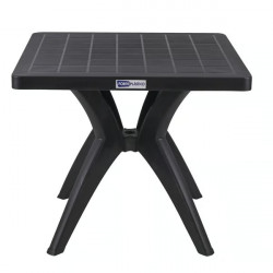 Mesa Plástico Quadrada Nature - Preto  Mesa Plástico Quadrada Nature - Preto