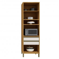 Paneleiro Micro c/ 3 portas 70cm Tempranillo - Amendoa/Off White 