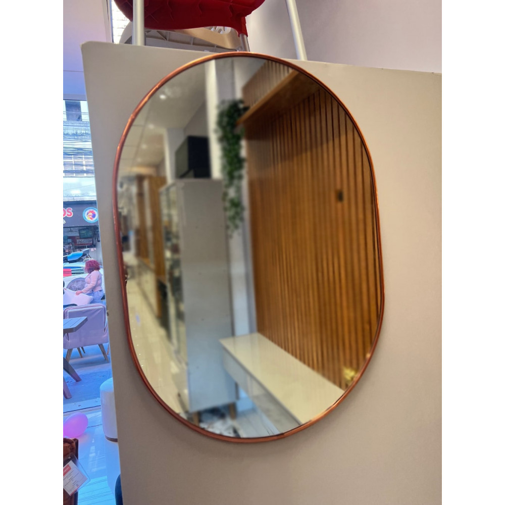 Espelho Arredondado 70x50 - Rose