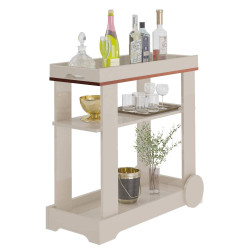 Carrinho Bar Rose - Off White  Carrinho Bar Rose - Off White
