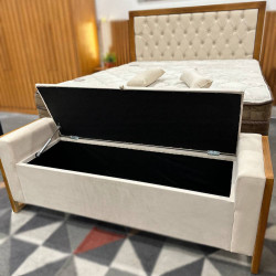 Kit - Base Cama Box Casal Courino - Branco + Colchão Star Ortopédico 30x188x138 - Casal - Anjos - Marrom + Cabeceira Cama Box Casal 1.40 Imperial - Bege + Recamier Baú Imperial Casal 130cm - Bege Kit - Base Cama Box Casal Courino - Branco + Colchão Star Ortopédico 30x188x138 - Casal - Anjos - Marrom + Cabeceira Cama Box Casal 1.40 Imperial - Bege + Recamier Baú Imperial Casal 130cm - Bege