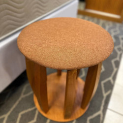 Puff  Decorativo Paris - Linho Terracota 