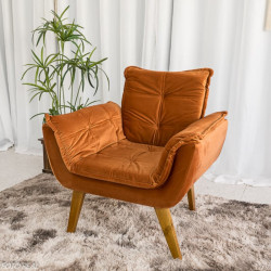 Poltrona Bella Decorativa - Terracota