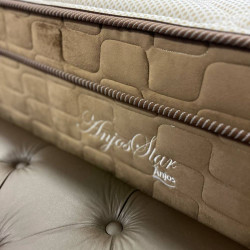 Base Cama Box Casal Courino - Bonaflex - Branco + Cabeceira Casal Madame – Veludo – Marrom + Colchão Star Ortopédico 30x188x138 - Casal - Anjos - Marrom Base Cama Box Casal Courino - Bonaflex - Branco + Cabeceira Casal Madame – Veludo – Marrom + Colchão Star Ortopédico 30x188x138 - Casal - Anjos - Marrom