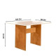 Mesa de Jantar Dakota 120×80 - Ipê / Off White