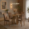 Mesa de Jantar Rubi 120x80cm S/ Vidro - Cinamomo + 4 Cadeiras Amsterdã Veludo - Capuccino