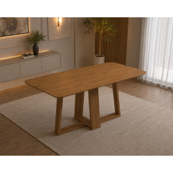Mesa de Jantar Rubi 160x90cm S/ Vidro - Cinamomo