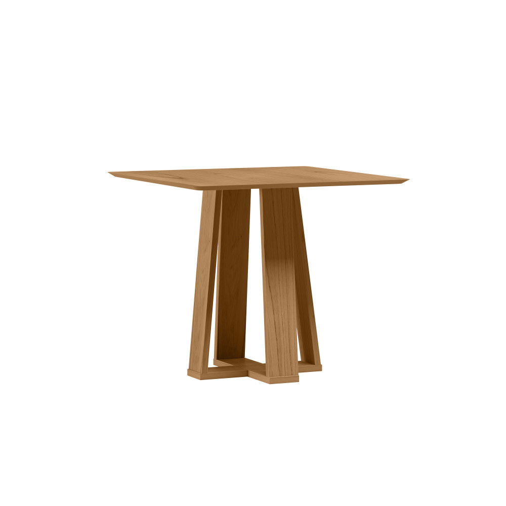 Mesa de Jantar Rubi 90x90cm S/ Vidro - Cinamomo