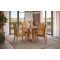 Mesa de Jantar Rubi 90x90cm S/ Vidro - Cinamomo + 4 Cadeiras Amsterdã Linho - Caramelo