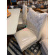 Mesa de Jantar Firenze c/ 4 Cadeiras Delta – LJ Móveis – 135×90 – Castanho Premium / Off White