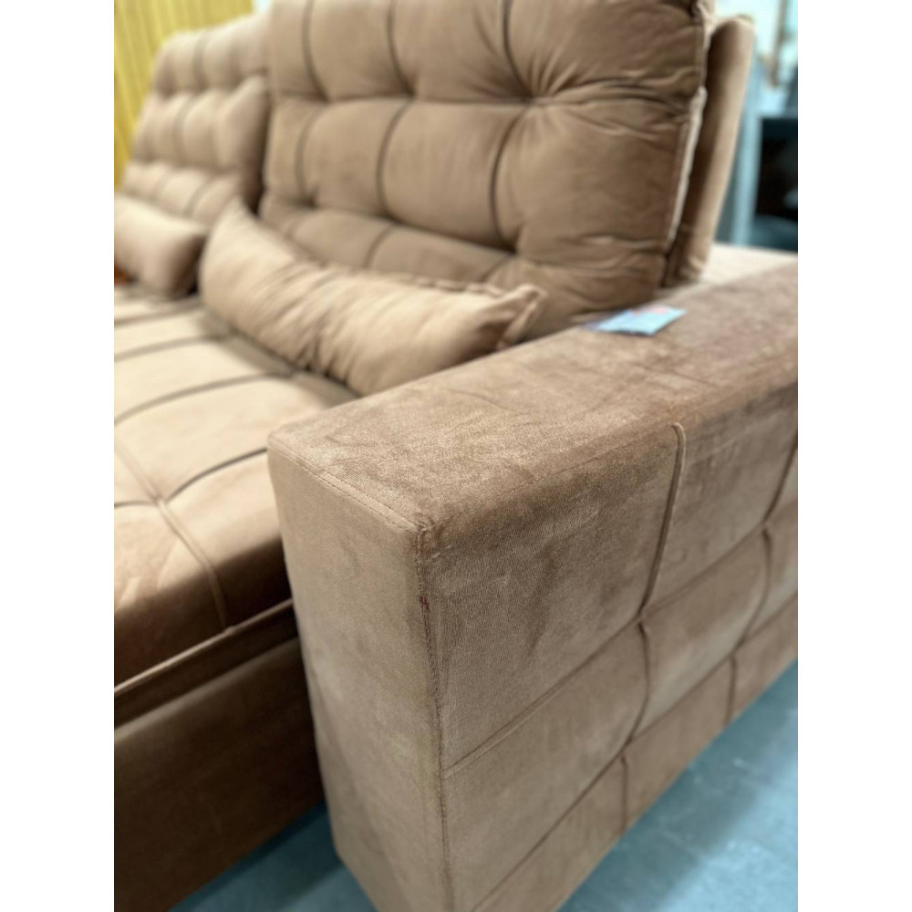Sofá Imperial Confort Retrátil e Reclinável 2,50m - Cobre