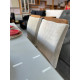Mesa de Jantar Classic 160×80 com 6 Cadeiras Lisboa Bege - Cinamomo / Off White