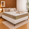 Colchão Orion Firm Casal 22Cmx1,88Mx1,38M + Base Cama Box Casal Courino - Branco