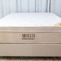 Base Cama Box Queen com Colchão Ortobom Airtech Spring Pocket Queen