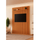 Painel Ripado Lyon 227 e Prateleira - Naturalle