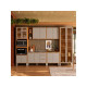 Cozinha Completa Plena + Cristaleira Plena C/ 2 Portas 48cm - Cinamomo Touch/Nude