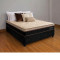 Colchão Prada Casal com Molas Ensacadas 32x188x138cm + Base Baú Carioca Casal Courino - Preto