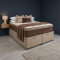 Colchão Prada Queen com Molas Ensacadas 32x198x158cm + Base Box Queen Bau Bipartido - 158 - Bege