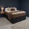 Colchão Prada Queen com Molas Ensacadas 32x198x158cm + Base Box Queen Bau Bipartido - 158 - Preto