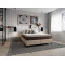 Colchão Prada Queen com Molas Ensacadas 32x198x158cm + Base Box Queen Bipartido Courino - Bege