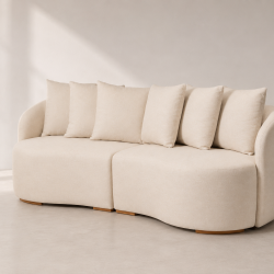 Sofá Orgânico 910 2x2 Lugares - Linho Milano
