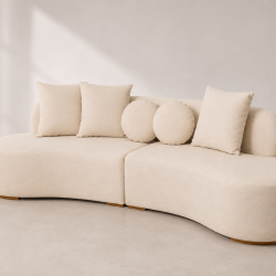 Sofá Orgânico 940 2x2 Lugares - Linho Milano