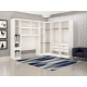 Guarda Roupa Modulado Rizon 005 Casal 6 Peças Novo Horizonte - Branco