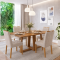 Mesa de Jantar Rubi 160x90cm S/ Vidro - Cinamomo + 4 Cadeiras Julia - Linho Bege