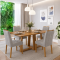 Mesa de Jantar Rubi 160x90cm S/ Vidro - Cinamomo + 4 Cadeiras Julia - Linho Cinza