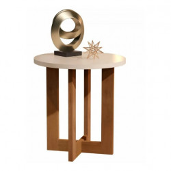 Mesa Lateral JB 8002 - Jb Bechara - Pérola / Nature