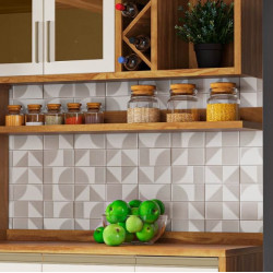 Prateleira de Cozinha Tempranillo 120cm - Amendoa