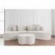 Sofá Orgânico 910 2x2 Lugares + Assento decorativo 910 - Linho Milano