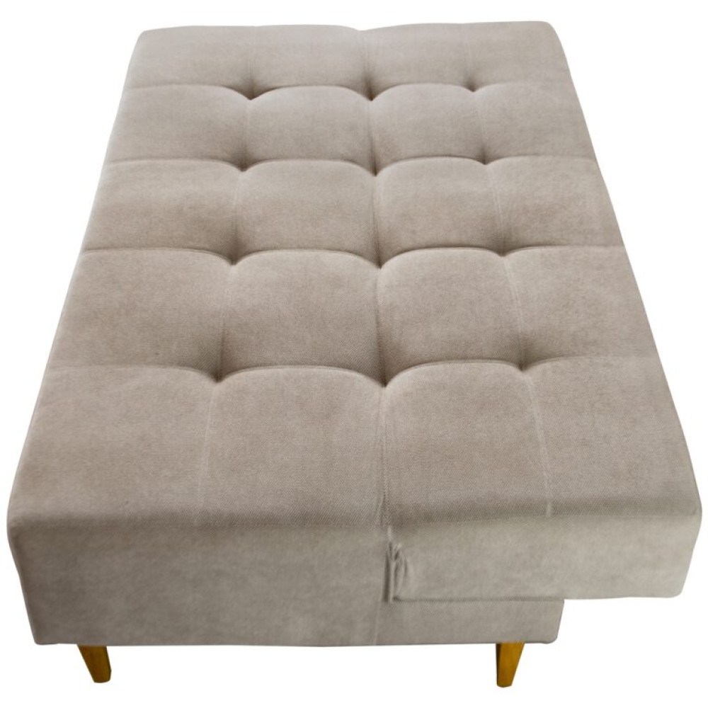 Sofá Cama 3 Lugares Dallas - Veludo Bege