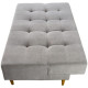 Sofá Cama 3 Lugares Dallas - Veludo Cinza