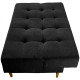 Sofá Cama 3 Lugares Dallas - Veludo Preto