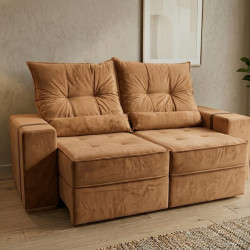 Sofá Retrátil e Reclinável Junior 2m - Terracota