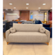 Sofá Living Italia 3 lugares Linho - Bege 601