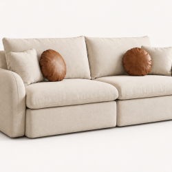 Sofá Cama Laviê 2,30m - Bege